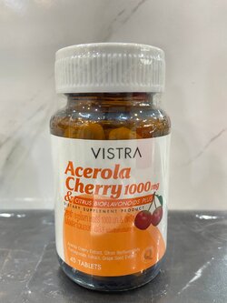 VISTRA ACEROLA CHERRY 45'S. อะเซโรร่า 45 เม็ด