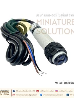 E3F-DS100C4 โฟโต้เซ็นเซอร์ เซ็นเซอร์จับวัตถุ ระยะ 10-200cm 10-30VDC เซ็นเซอร์ตรวจจับอโลหะ E3F-DS200C4 NPN three-wire normally open