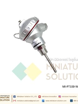 เซนเซอร์ วัดอุณหภูมิ WZP-236 RTD Temperature Sensors PT100 RTD Sensor, 6mm Dia, 50mm Long, 3 Wire, -50 +250°C Max