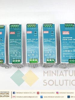 MEANWELL EDR Industrial DIN Rail Power Supply 75-150W EDR-75-24/120-24/150-24, 24VDC 3.2A 5A 6.5A แบบยึดรางปีกนก