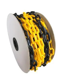โซ่พลาสติกกั้นเขต 6มม.x25ม. / 8มม.x25ม. ขาวแดง/เหลืองดำ A-Traff