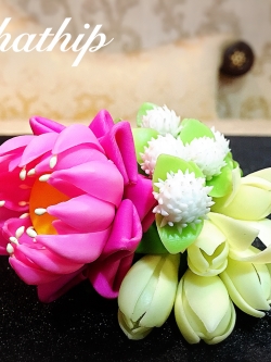 กรวยดอกบัวผสม ประดิษฐ์จากดิน