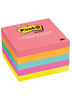 Post-it 3M No.6545UC 3*3 นิ้ว อัลตร้าไบร์ทคละสี แพ็ก4 สี