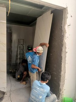 รับเหมาติดตั้ง กระเบี้อง หินอ่อน หินแกรนิต งาน Facade งานตกแต่งทุกชนิด