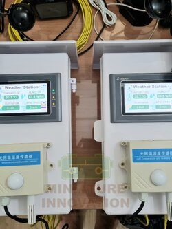 MINI Weather Station speed wind Temperature Humidity LUX x SMC