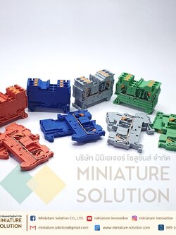 เทอมินอล บล็อก PT 2.5 PTTB2.5 Terminal Block Contact สีเทา สีฟ้า สีเขียว สีส้ม