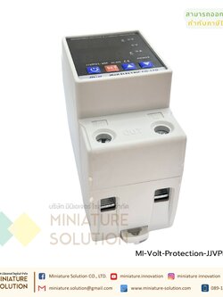 อุปกรณ์ป้องกันไฟตกไฟเกิน กระแสเกิน ไฟตก 220VAC 50HZ (Dual) Auto-recovery Under/Over Voltage Protector Limit Over Current Protection (JJVPD1-40F)(40A)(หน้าปัดสีขาว)