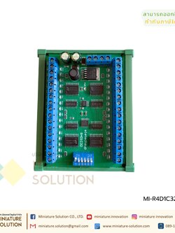 R4D1C32 DC 6.5-30V 32ch DIN35 C45 Rail Box RS485 Modbus RTU Controller 300MA Driver Module for PLC Relay Switch LED บอร์ด Modbus