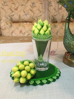 กรวยดอกบัวตูม ประดิษฐ์จากดิน/ กรวยดอกบัว ประดิษฐ์จากดิน - Lotus Flower