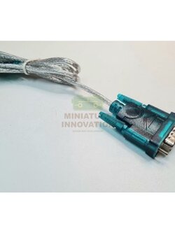 สายดาวน์โหลด PLC จีน PLC LX3U FX3U RS232 โหลดโปรแกรมบอร์ดจีน บอร์ดเทียบ mitsu DB9 to USB (หัวฟ้า-เขียว)