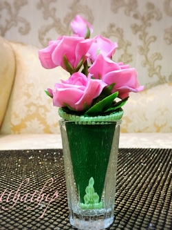 กรวยดอกกุหลาบ ประดิษฐ์จากดิน - ดอกกุหลาบ - Rose flower