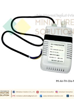 เซ็นเซอร์คุณภาพอากาศติดผนังแบบหลายองค์ประกอบ อุณหภูมิและความชื้น : ชนิด RS485 อุณหภูมิและความชื้น [จอแสดงผลหลอดดิจิตอล] (กล่องเล็ก)
