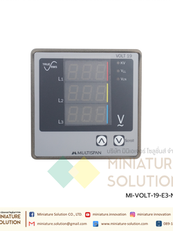 Volt meter Multispan Volt19 96x96 LED Digital (VOLT-19-E3-N0)