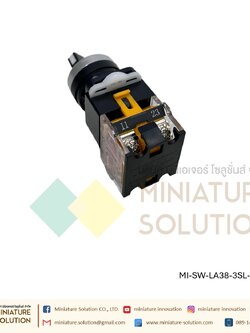 สวิทซ์ 3 ตำแหน่ง 2NO สวิทช์ Selector Selector แบบหมุน (LA38-11X22 เกียร์สองแบบรีเซ็ตตัวเอง)