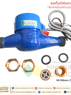 DMeter-DN20 ดิจิตอล มิเตอร์วัดการใช้น้ำ Water Flow Meter RS485 MODBUS output DN20 3/4"