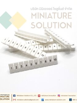 แถบป้ายเครื่องหมายหมึกพิมพ์สำหรับเทอร์มินอลขนาด ZB5 สำหรับเทอร์มินอล UK, ST, PT (ZB5 1-10)