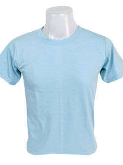 เสื้อยืดคอกลม สีฟ้าอ่อน