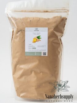 ผงขิง ขิงผง (Ginger Powder ) ขนาด 1 กิโลกรัม บดล้วน 100 %