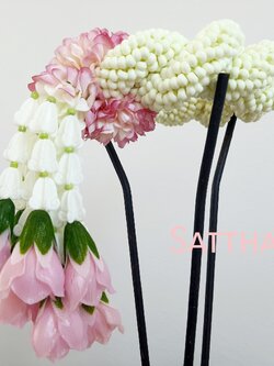 พวงมาลัยดอกรัก - พวงมาลัยดอกรักเกลียว - พวงมาลัยดอกรักเกลียวประดิษฐ์