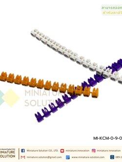 เคเบิ้ลมาร์คเกอร์ KCM (0-N) มาร์คสายแลน CAT6 สายไฟ แบบแข็ง 0-9 อย่างละ 10 ตัว Cable Markers 10 สี