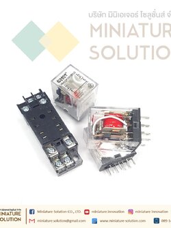 รีเลย์ Relay AC12V MY2NJ พร้อมฐาน