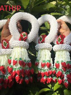 พวงมาลัยดอกพุด - พวงมาลัยดอกพุดประดิษฐ์ - พวงมาลัยประดิษฐ์