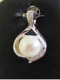 Heart Sterling Silver White Pearl Pendant