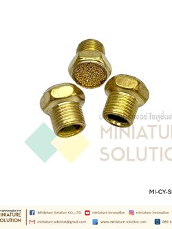 ข้อต่อลม Silencer เก็บเสียง / Muffler หลายขนาด ขนาด SLM-M5, 1, 2, 3, 4, 6, (mm) 1,1.2,1.5 ,2 (inch) (SLM-01/02/03/04/M5)