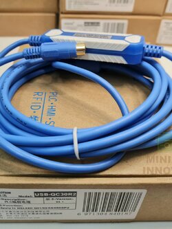 สายเชื่อมต่อ PLC Mitsubishi โมเดล USB-QC30R2 สายลิงค์ PLC Mitsubishi Q series Q01/02/04/06HCPU