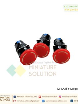 CNAOM สวิตช์ฉุกเฉิน Emergency Switch Stop LA16Y 1NO+1NC Contact 3A