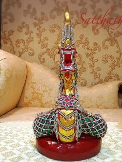 พญานาค (ปูนปั้น แต่งองค์) - Nāga