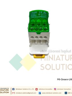 (ราคา ต่อชิ้น)UKK-80 อุปกรณ์เชื่อมต่อสายไฟ Terminal Block จุดต่อสายไฟ DIN RAIL DISTRIBUTION BOX (สีเขียว)