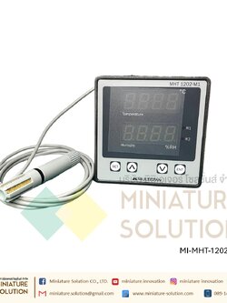 Multispan Temperature+Humidity controller with RH-100 humidity sensor & Modbus Pt-100 + Humidity sensor แบบติดหน้าตู้ ขนาด 96x96 mm RS485 RTU ควบคุมอุณหภูมิ ความชื้น เกรดอุตสาหกรรม