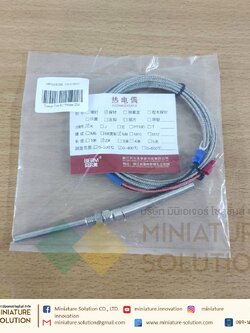 M8 Type K Thermocouple M8x1.25 Thread Probe สายเซ็นเซอร์อุณหภูมิ0-400 ℃ Probe type K type thermocouple temperature sensor (Prob 50mm สายยาว 1 เมตร)