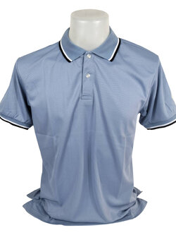 เสื้อโปโล เสื้อโปโลสีเทา แขนจั๊ม