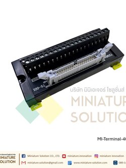 Mitsubishi Q/L/R 40-pin I/O signal PLC terminal block module สาย CONNECTOR ของ PLC การ์ด 32 I/O ได้หลายยี่ห้อ MITSUBISHI, OMRON, PANSONIC, DELTA, KEYENCE 40 PIN (Single terminal block) (screw type) TS-001 TZQBX