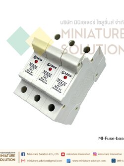ฐานฟิวส์ ฟิวส์เกาะราง ฟิวส์คอนโทรล ตลับฟิวส์ ฟิวส์ AC แท้ 100% RT18*ขนาดใส่ลูฟิวส์ 10x38 500-690v guide rail fuse base RT18-32X fuse core base (RT18-32X base 3P (3 positions))