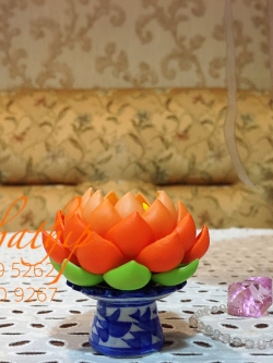 ถาดบัว ประดิษฐ์จากดิน - ฐานบัว ประดิษฐ์จากดิน - พานบัว ประดิษฐ์จากดิน - ถาดบัวดินปั้น - ฐานบัวดินปั้น - พานบัวดินปั้น - ฐานรองพระ - Tray