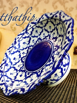 พานเซรามิค ลายสับประรด/ลายไทย