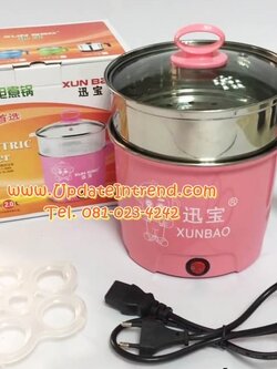 หม้อต้มมาม่า นึ่ง ตุ๋น หม้ออเนกประสงค์ หม้อไฟฟ้า หม้อสุกี้ไฟฟ้า หม้อไฟฟ้าอเนกประสงค์ ขนาด 2 ลิตร