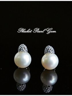 Princess Pearl Earrings ต่างหูไข่มุกแท้