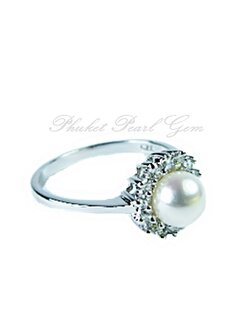 Silver Pearl Ring