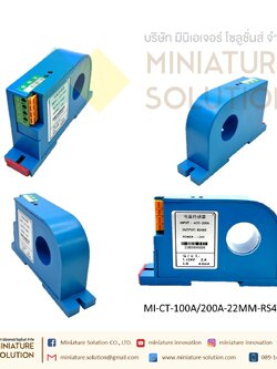 CT CURRENT TRANSFORMER หม้อแปลง CT RS485 Modbus Output กระแส ไฟฟ้า Open closed DC (Closed port 22MM/DC24V)(100A)(200A)