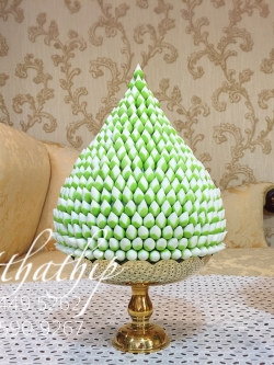 พานพุ่มดอกบัวประดิษฐ์ [8 นิ้ว 6,000 บาท/คู่]