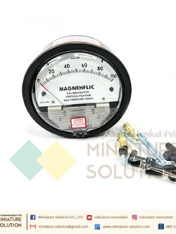 เพรสเชอร์เกจ เกจวัดความดัน 2000 วัดแรงดันห้องแยกโรค Air clean room Magnehelic Differential Pressure Gauge (ย่านวัด 0-100 Pa)