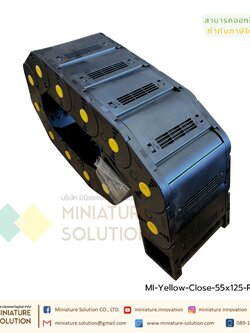 Yellow dot fully closed รางกระดูกงู รางกระดูกงูร้อยสายไฟ Cable Chain, Cable Drag Chain, Cable Carrier Drag chain