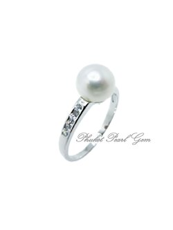 Silver Genuine Pearl Ring