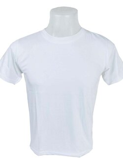 เสื้อยืดคอกลม สีขาว