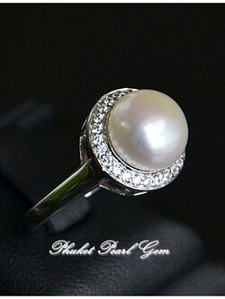 AAA Genuine Pearl Ring Phuket Pearl Gem
