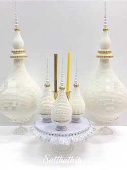 ชุดพานพุ่ม พร้อมพานเครื่องทองน้อย